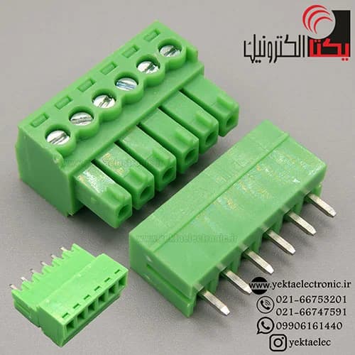 ترمینال فونیکس6 پین صاف 3.81 میلیمتر — تصویر ۳