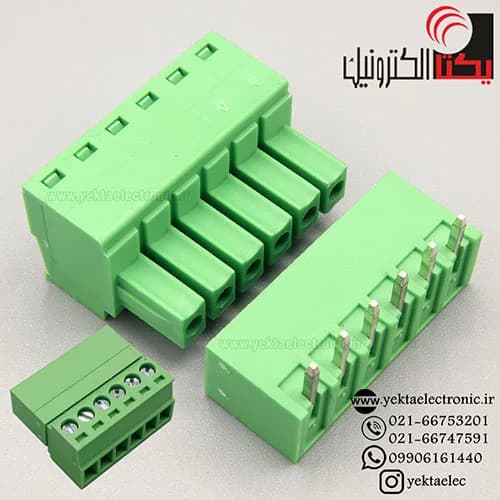 ترمینال فونیکس 6 پین رایت انگل 3.81 میلیمتر
