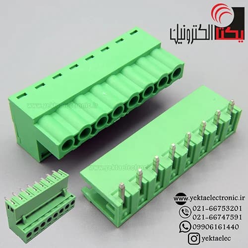ترمینال فونیکس 8 پین رایت انگل بافاصله پایه 5.08 — تصویر ۳