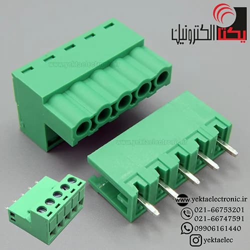 ترمینال فونیکس 5 پین صاف بافاصله پایه 5.08 — تصویر ۳