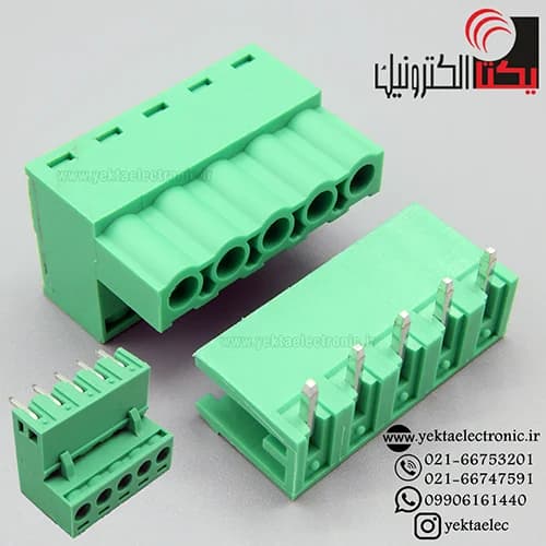 ترمینال فونیکس 5 پین رایت انگل بافاصله پایه 5.08