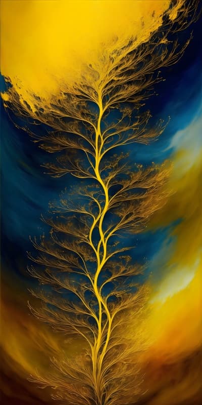 پوستر دیواری طرح انتزاعی طلایی — تصویر ۶