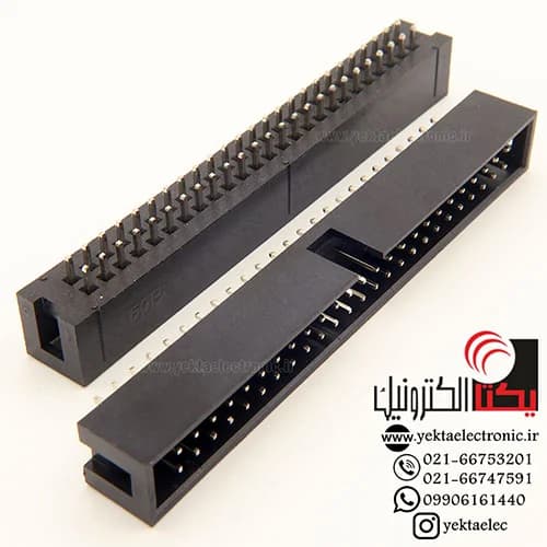 باکس هدر 50 پین نری رایت انگل 2.54میلیمترBOX50 — تصویر ۳