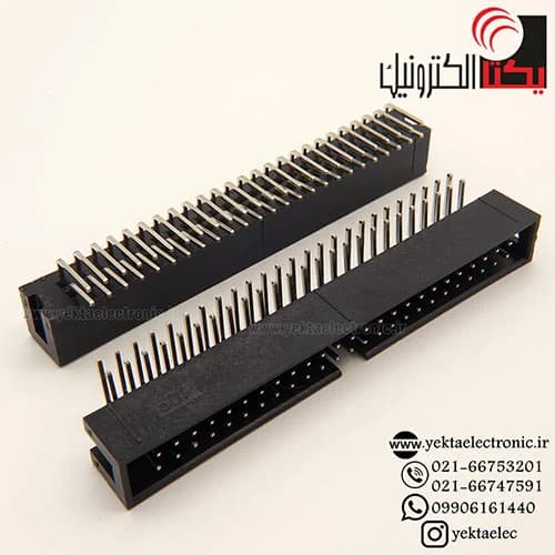 باکس هدر 50 پین نری رایت انگل 2.54میلیمترBOX50