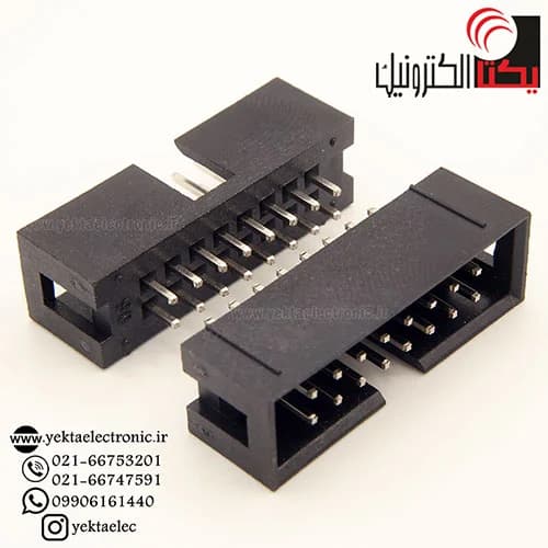 باکس هدر 16 پین نری صاف 2.54 میلیمترBOX16