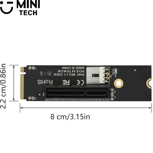 کارت تبدیل m.2 NVME به PCI-e 4x — تصویر ۱۲