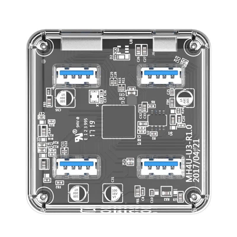 هاب 4 پورت USB 3.0 شفاف ORICO MH4U-U3 — تصویر ۱۲