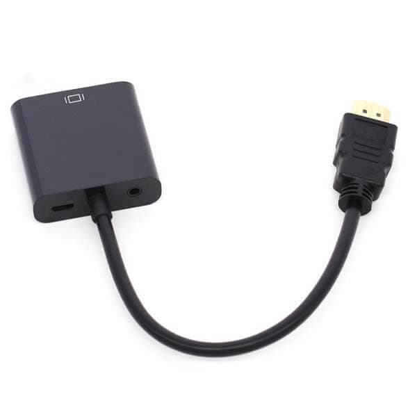 تبدیل HDMI به VGA اکتیو به همراه کابل صدا و کابل برق — تصویر ۴
