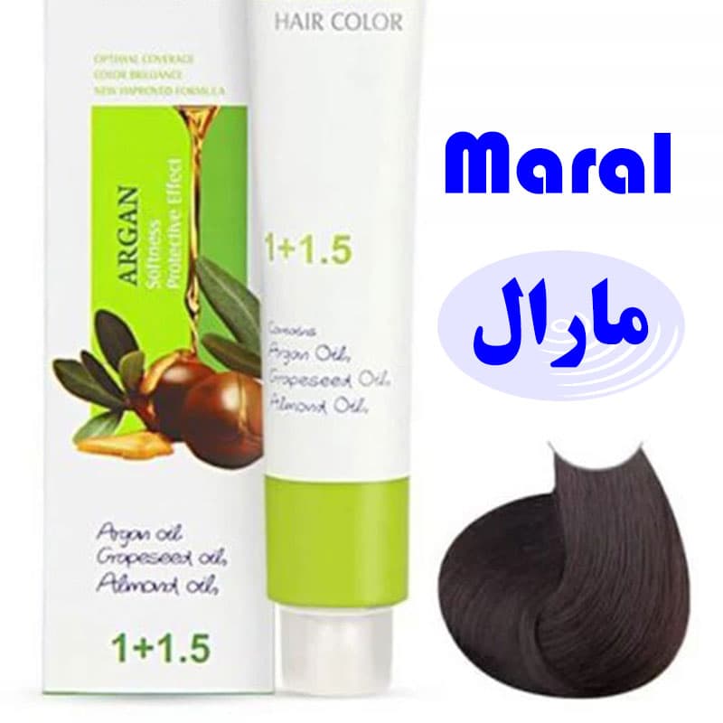 رنگ مو مارال 2 رنگ مشکی قهوه ای