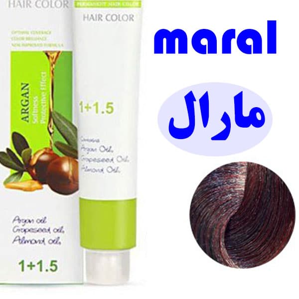 رنگ مو مارال 4/68 رنگ ماهاگونی شرابی متوسط