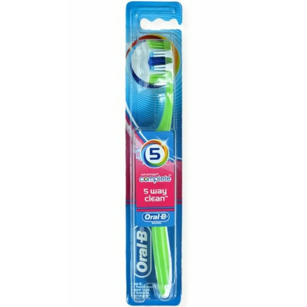 مسواک اورال بی مدیوم ایرلندی اصل مدل Oral B Toothbrush Advantage Complete 5 Way Clean — تصویر ۲