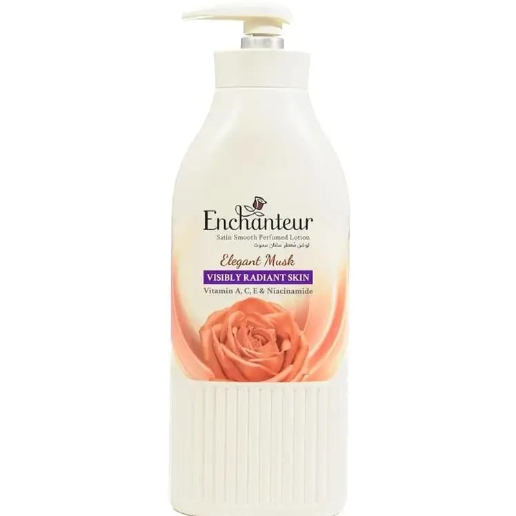 لوسیون بدن معطر انشانتر ۵۰۰ میل Enchanteur Elegant Musk Perfumed Body Lotion — تصویر ۳
