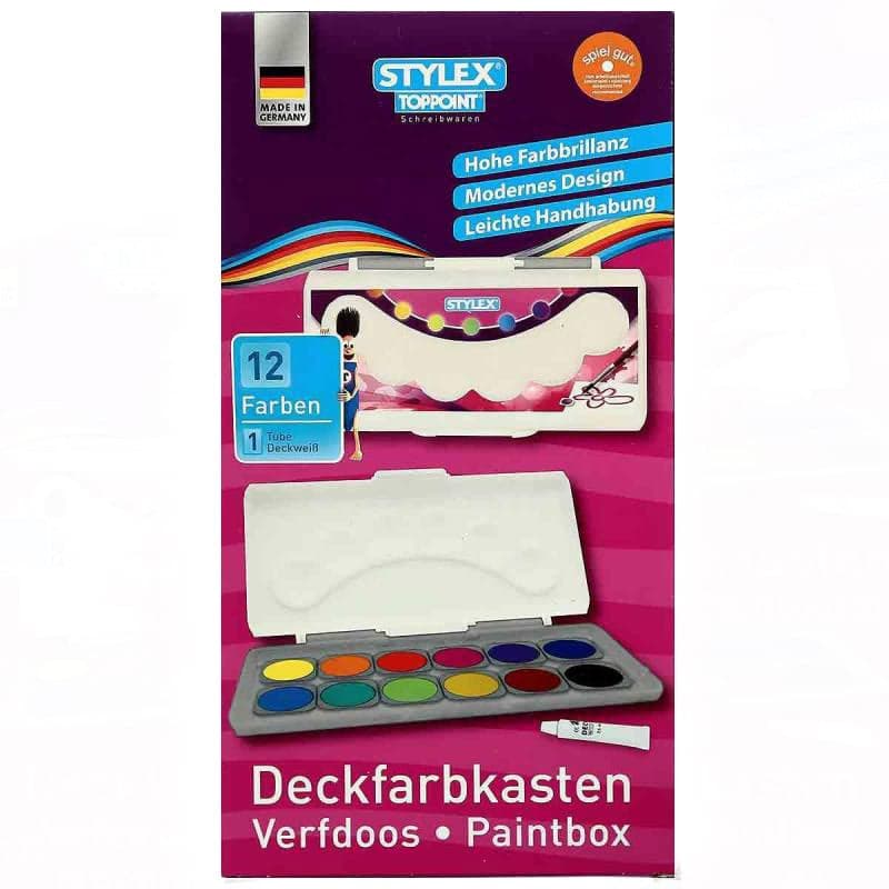 آبرنگ 12 رنگ آلمانی STYLEX — تصویر ۴