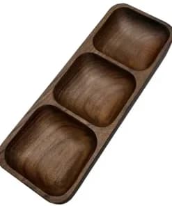 اردور خوری مستطیل ۳ خانه ساخته شده از چوب گردوی اصل 30*10 — تصویر ۶
