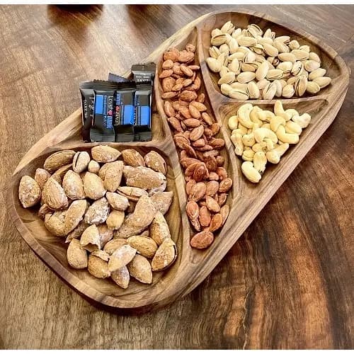 اردورخوری متا چوب گردوی اصل ۵ خانه لوکس و مدرن متا 37*20 سانتی — تصویر ۳