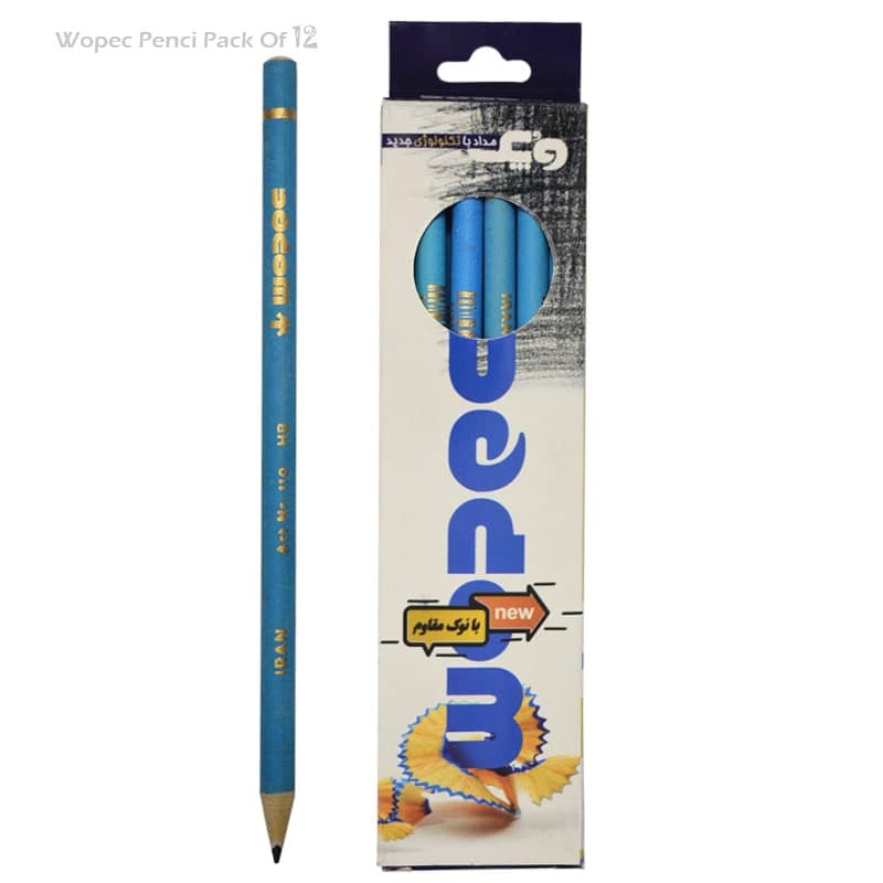 بسته 12 عددی مداد مشکی وپک (Wopec)
