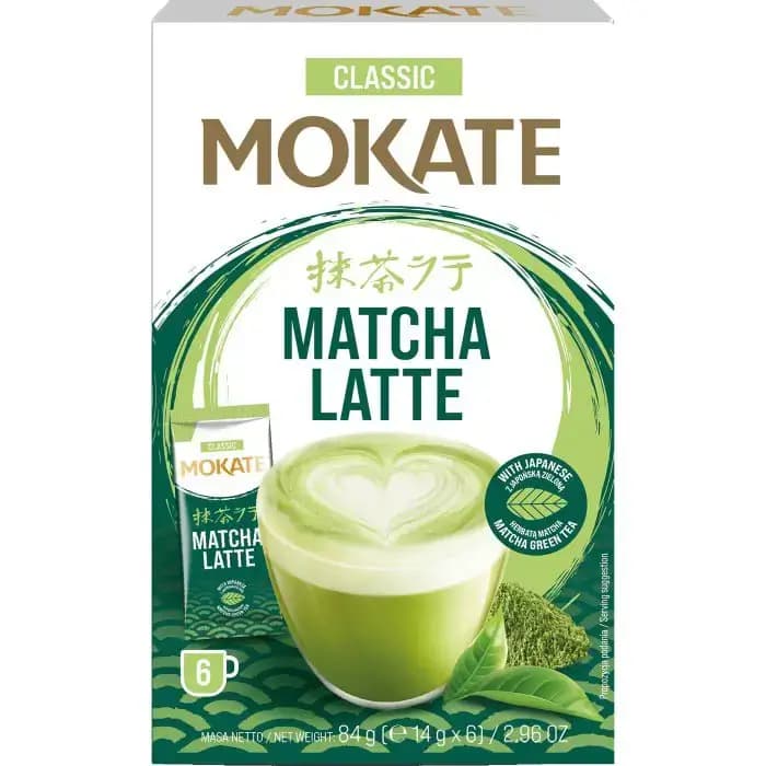 نوشیدنی فوری چای ماچا لاته موکات کلاسیک 6 عددی MOKATE Classic Matcha Latte
