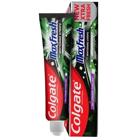 خمیر دندان کلگیت مکس فرش زغالی سفیدکننده و خنک کننده 75 میل Colgate Max Fresh Charcoal Toothpaste