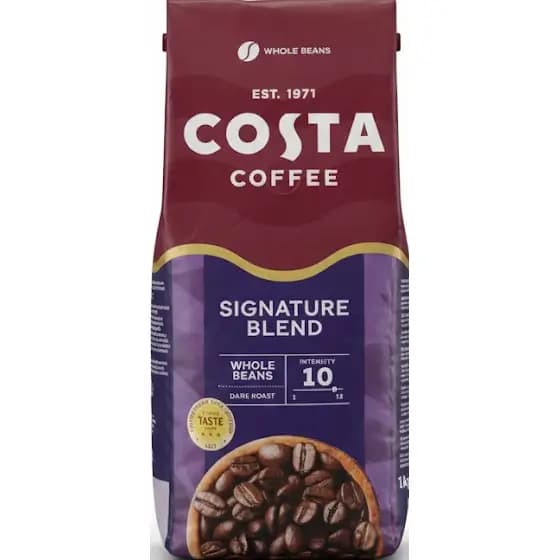 دان قهوه رست تیره کاستا سیگنیچر بلند دارک 1 کیلوگرم Costa Coffee Signature Blend Dark Roast — تصویر ۳