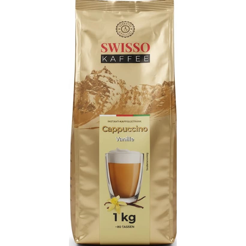 پودر کاپوچینو فوری سوئیسو وانیلی ۱ کیلوگرم Coffee instant swisso kaffee cappuccino vanille