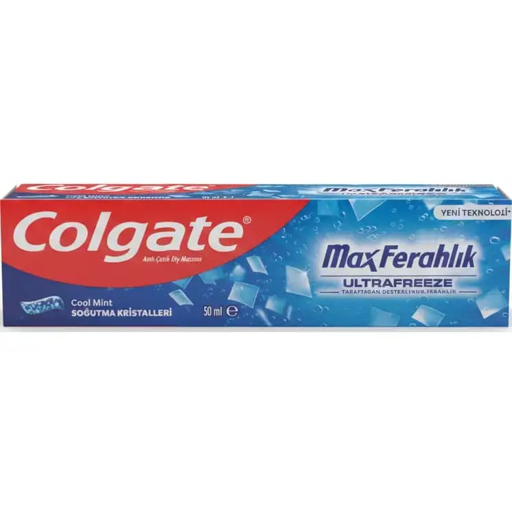 خمیر دندان ژلی کلگیت مکس فرش نعنایی آبی ضد پوسیدگی و خنک کننده 50 میل Colgate Max Fresh Cooling Mint Toothpaste