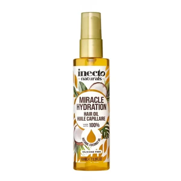 اسپری روغن موی نارگیل اینکتو آبرسان عمیق بدون سیلیکون 100 میل Miracle Hydration Inecto Miracle Hydration — تصویر ۵
