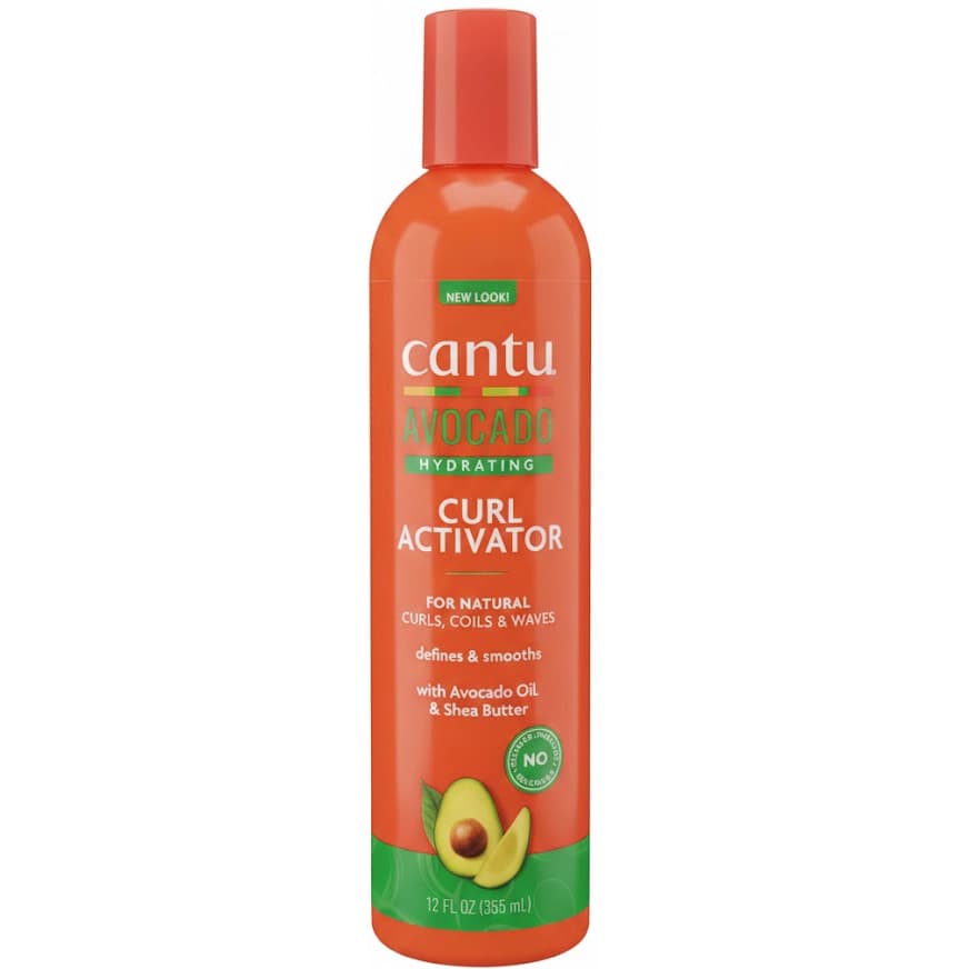 کرم فعال‌کننده فر کانتو آووکادو آبرسان عمیق، ضد وز و احیای موهای فر خشک 335 میل Cantu avocado curl activator cream with avocado oil shea butter
