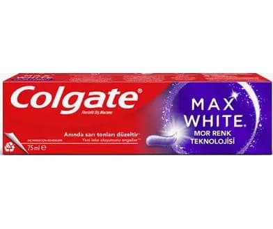 خمیر دندان اصلاح رنگ کلگیت مکس وایت بنفش سفید کننده فوری 75 میل Colgate Max White Color Correct — تصویر ۲