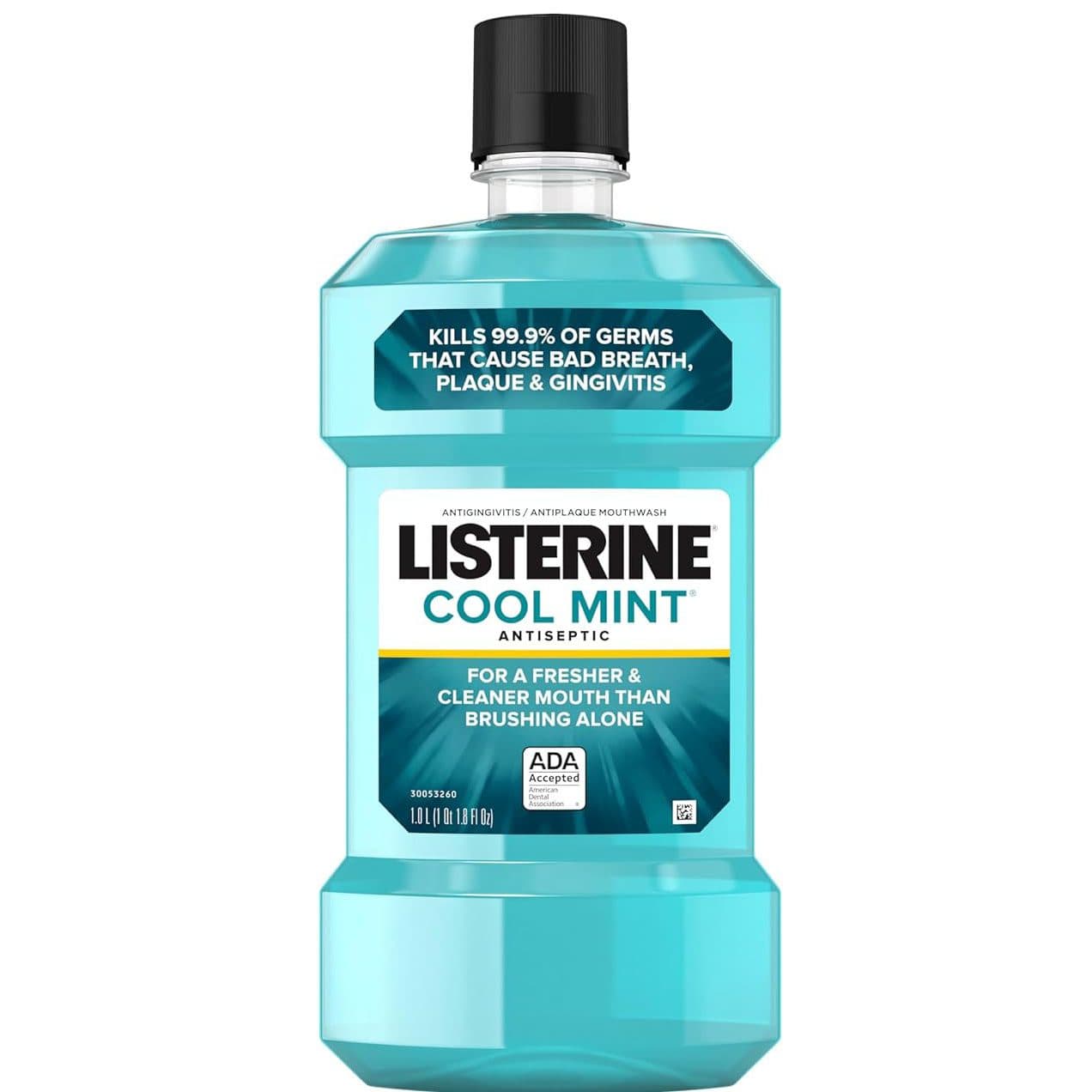 دهانشویه ضدعفونی کننده لیسترین کول مینت حاوی ۴ روغن ضروری 500 میل Listerine Cool Mint