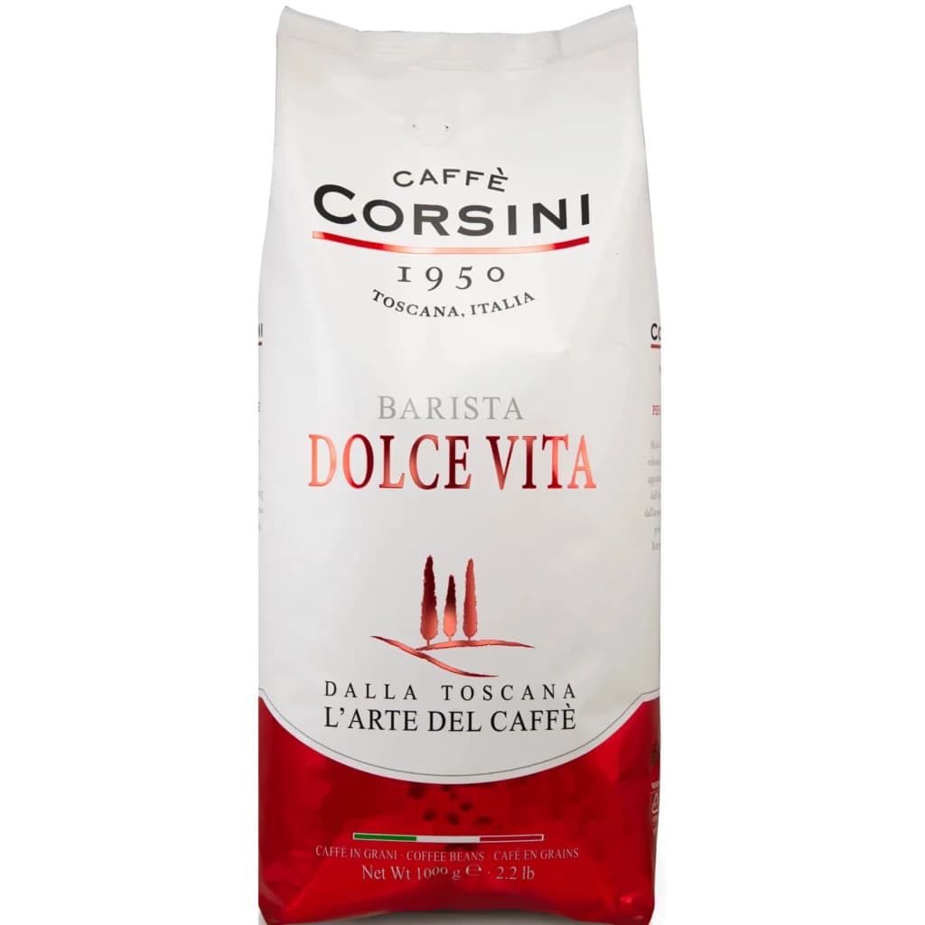 دانه قهوه کورسینی باریستا دولچه ویتا ۷۰٪ روبوستا 1کیلویی Corsini 1950 Barista Dolce Vita — تصویر ۴