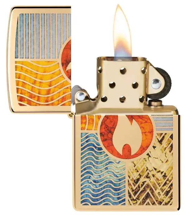 فندک زیپو Zippo 48729 Elements of Earth Design — تصویر ۷