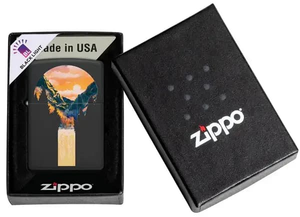 فندک زیپو Zippo 48676 Mountain Waterfall Design — تصویر ۳