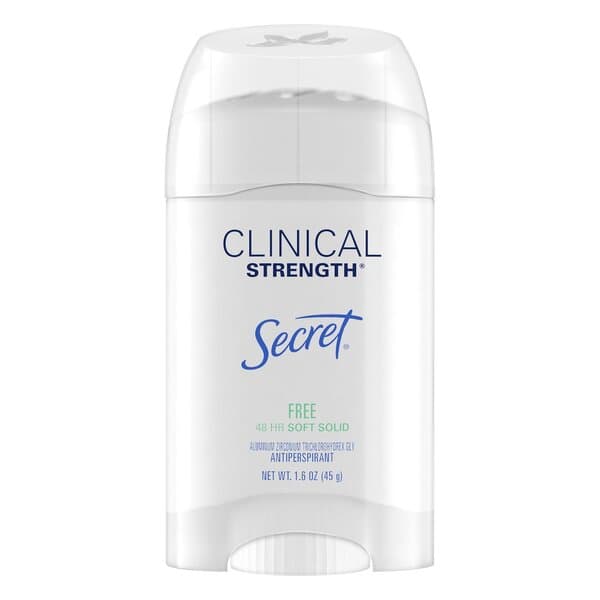 مام ضد تعریق کلینیکال سکرت محافظ پوست حساس ۷۲ ساعته Secret Free & Sensitive Clinical Strength 72 Hour Soft Solid — تصویر ۱۰
