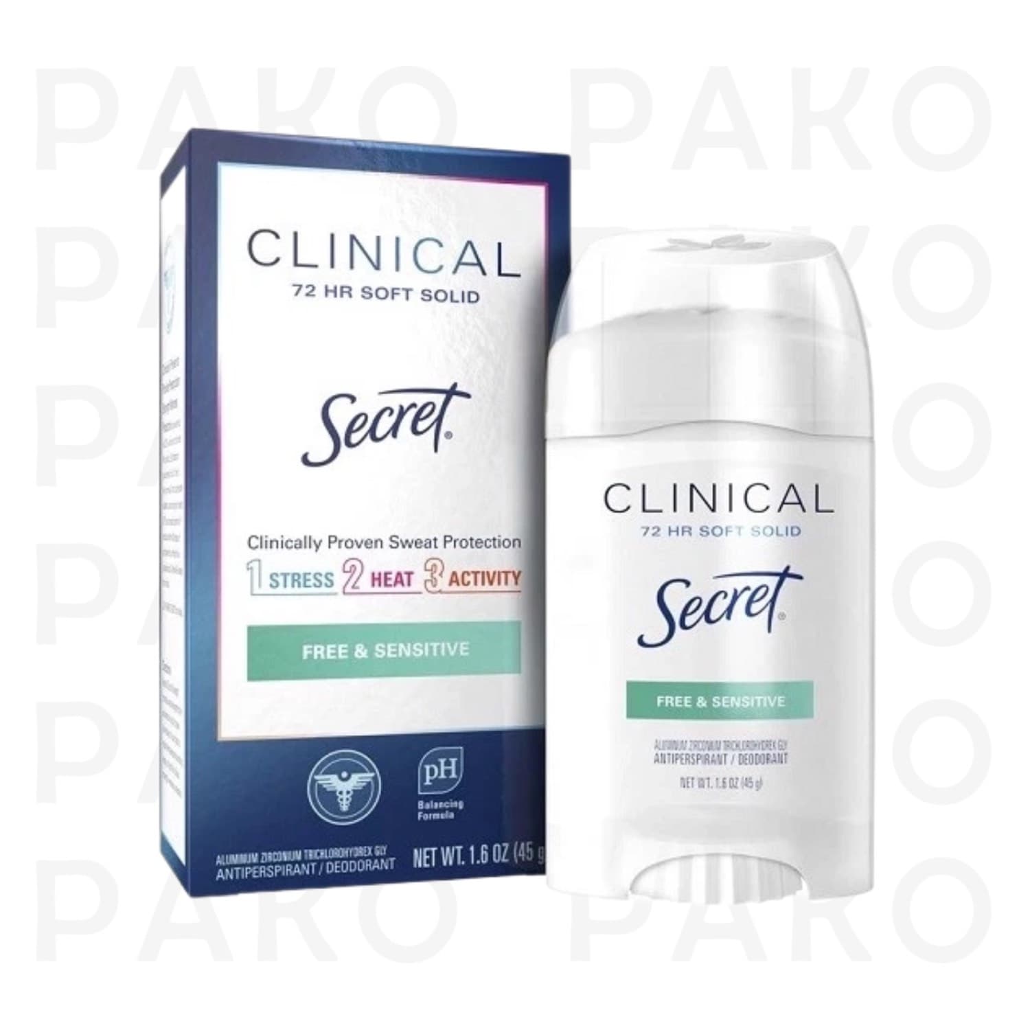 مام ضد تعریق کلینیکال سکرت محافظ پوست حساس ۷۲ ساعته Secret Free & Sensitive Clinical Strength 72 Hour Soft Solid — تصویر ۹