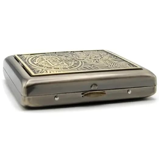 ست فندک و کیف سیگار NBCS-1191 با طرح نمادین مهر سلیمان — تصویر ۶