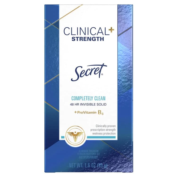 مام صابونی ضدتعریق قوی سکرت کلینیکال زنانه ۷۲ ساعته ۴۵ گرم Secret CLINICAL Invisible Solid — تصویر ۶