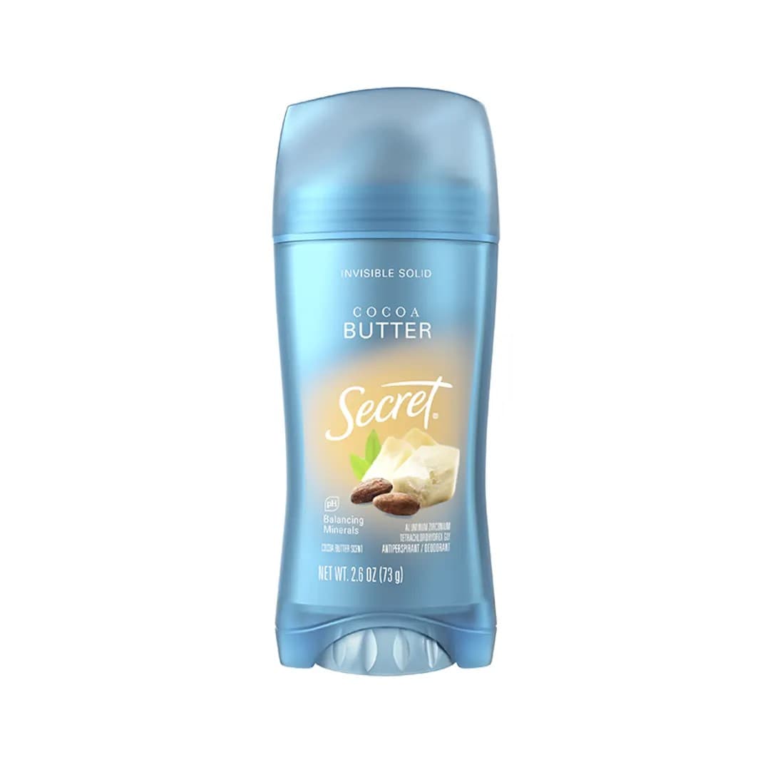 استیک ضد تعریق ضد لک سکرت با عصاره کره کاکائو 73 گرم Secret Invisible Solid Antiperspirant and Deodorant Cocoa Butter — تصویر ۷