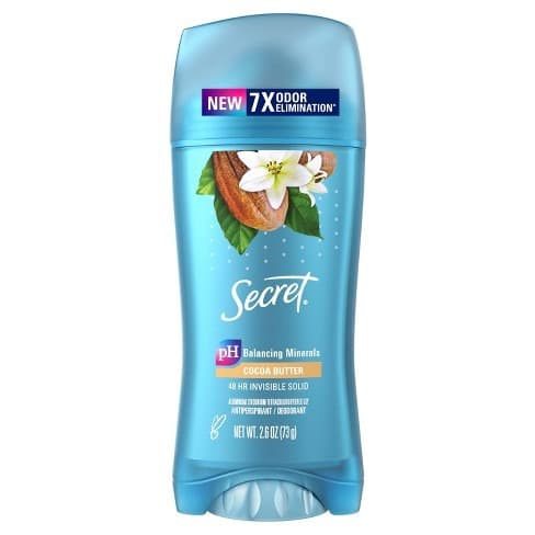 استیک ضد تعریق ضد لک سکرت با عصاره کره کاکائو 73 گرم Secret Invisible Solid Antiperspirant and Deodorant Cocoa Butter — تصویر ۸