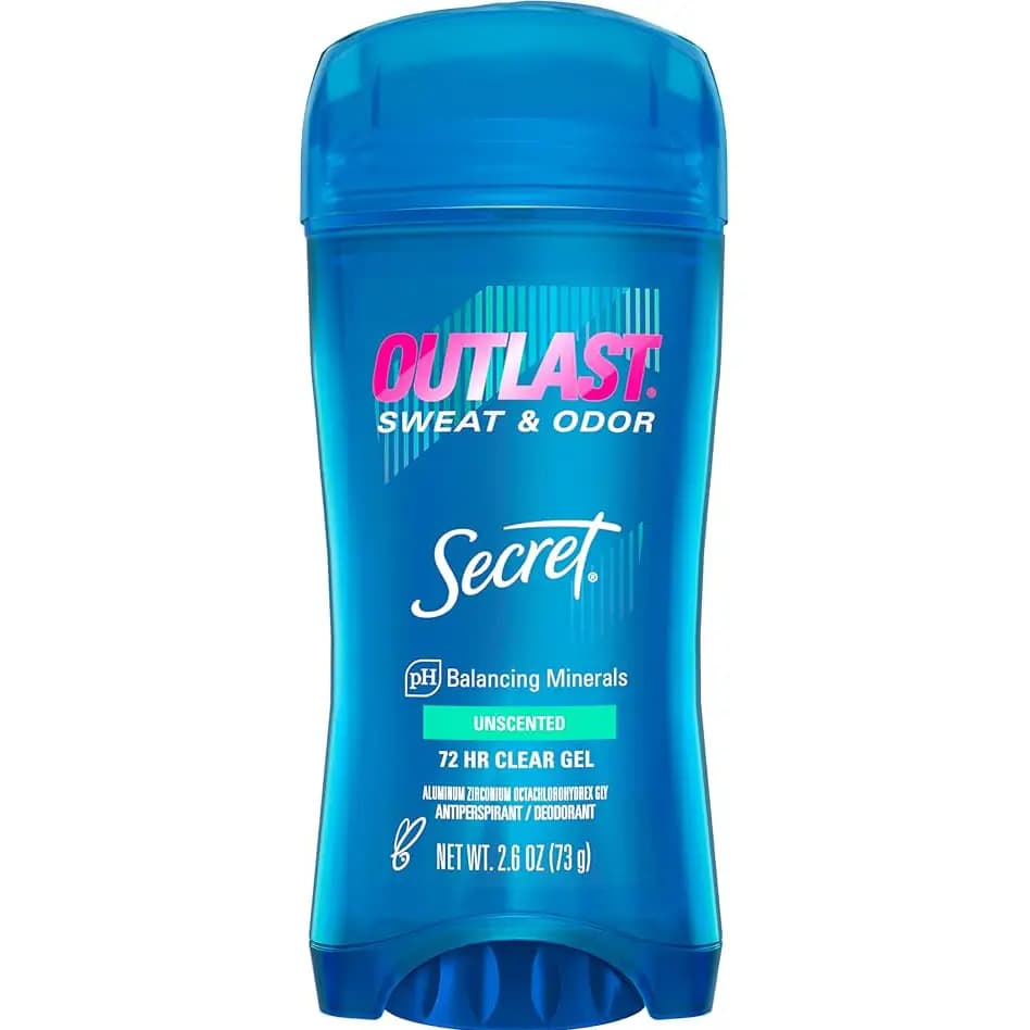 مام ژلی ضد تعریق بدون بو و رایحه سکرت زنانه 73 گرمی 48ساعته Secret Outlast Antiperspirant Clear Gel