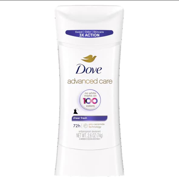 مام استیک ضد تعریق داو ۷۲ ساعته وگان، بدون لک، بدون الکل Dove Advanced Care Invisible Sheer Fresh Antiperspirant Stick