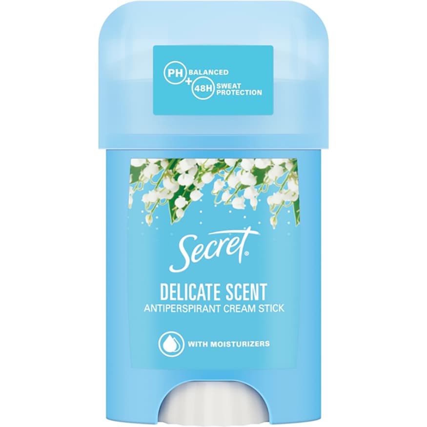 مام استیک ضد تعریق کرمی سکرت زنانه 40میل ۴۸ ساعته Secret Delicate scent Anti-perspirant Deodorant