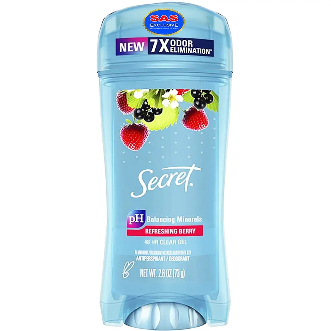 مام ژلی ضد تعریق بدون لک سکرت زنانه با رایحه توت ها ۴۸ساعته 73گرم Secret Balencing Minerals Refreshing Berry