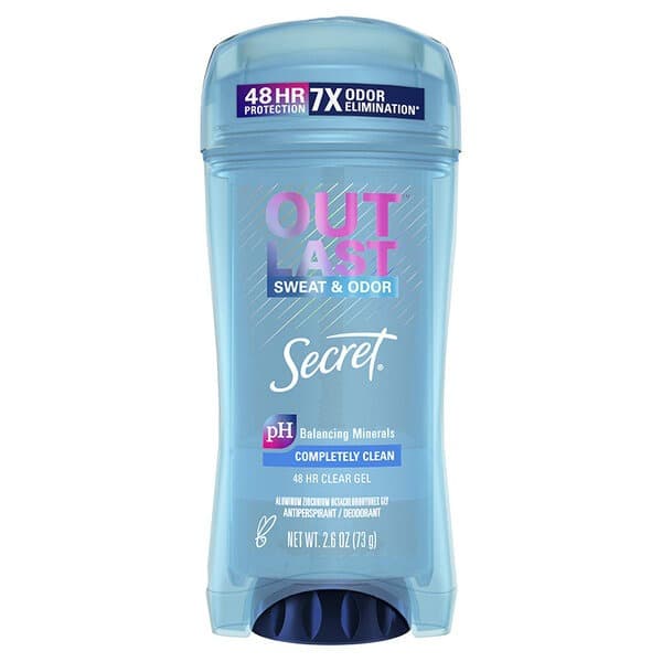 مام ژلی ضد تعریق سکرت اوت‌لست ۷۲ ساعته بدون لک 73 گرم Secret Outlast Completely Clean Clear Gel Antiperspirant — تصویر ۱۰