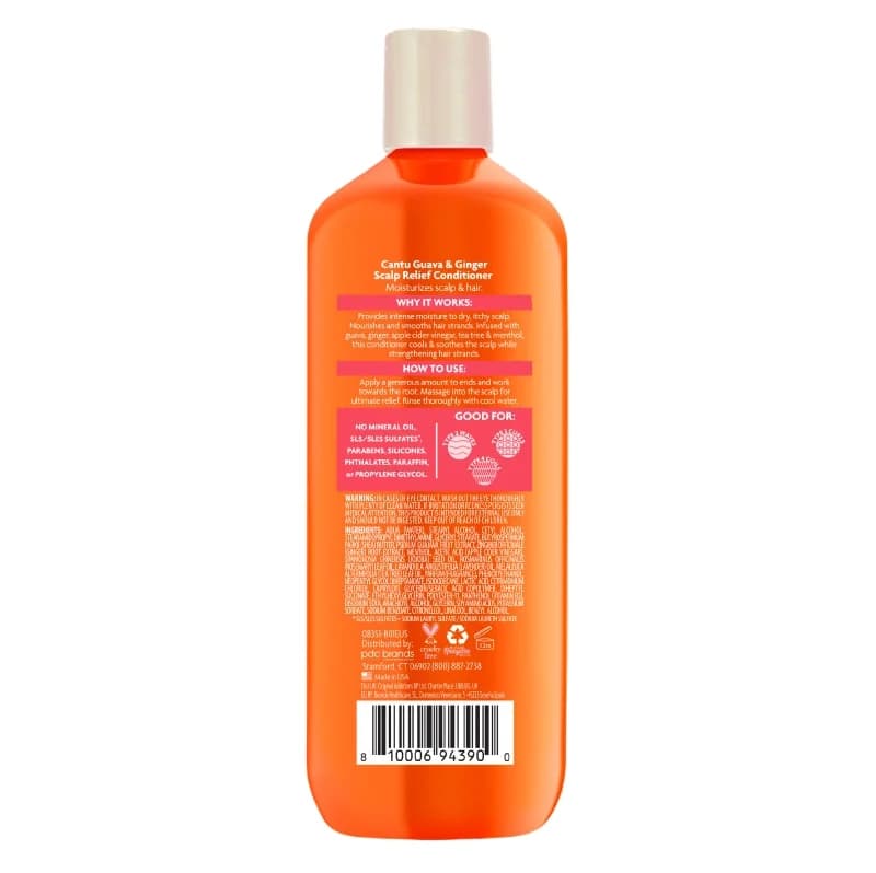 کاندیشنر ضد خارش و نرم کننده مو کانتو گواوا و زنجبیل Cantu Guava & Ginger Scalp Relief Conditioner 400ml — تصویر ۸
