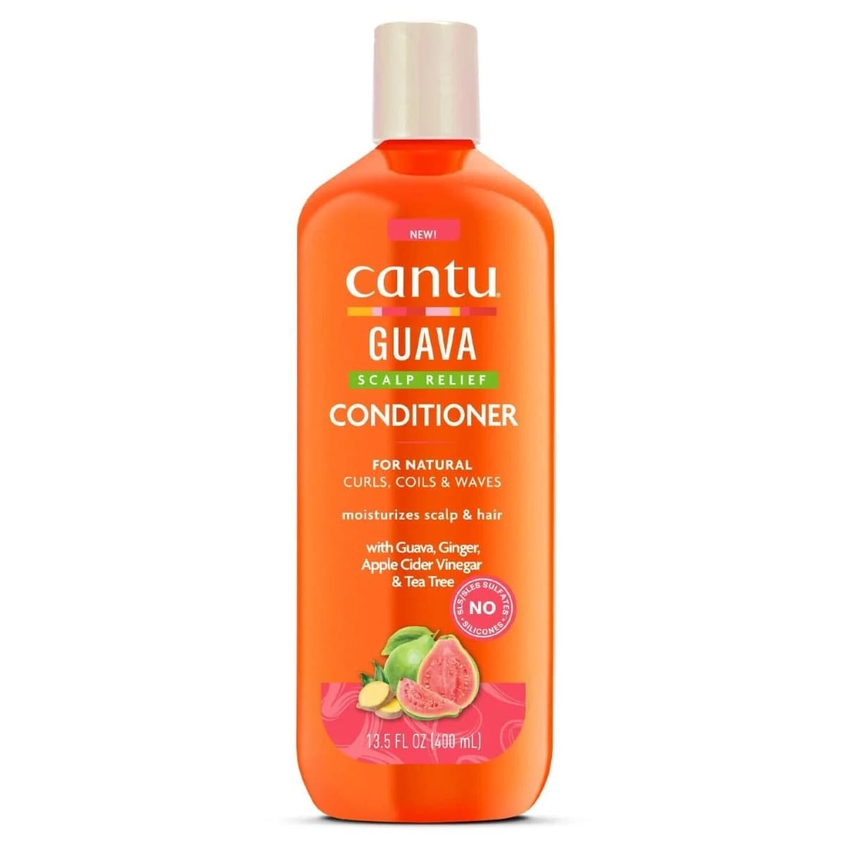 کاندیشنر ضد خارش و نرم کننده مو کانتو گواوا و زنجبیل Cantu Guava & Ginger Scalp Relief Conditioner 400ml — تصویر ۲