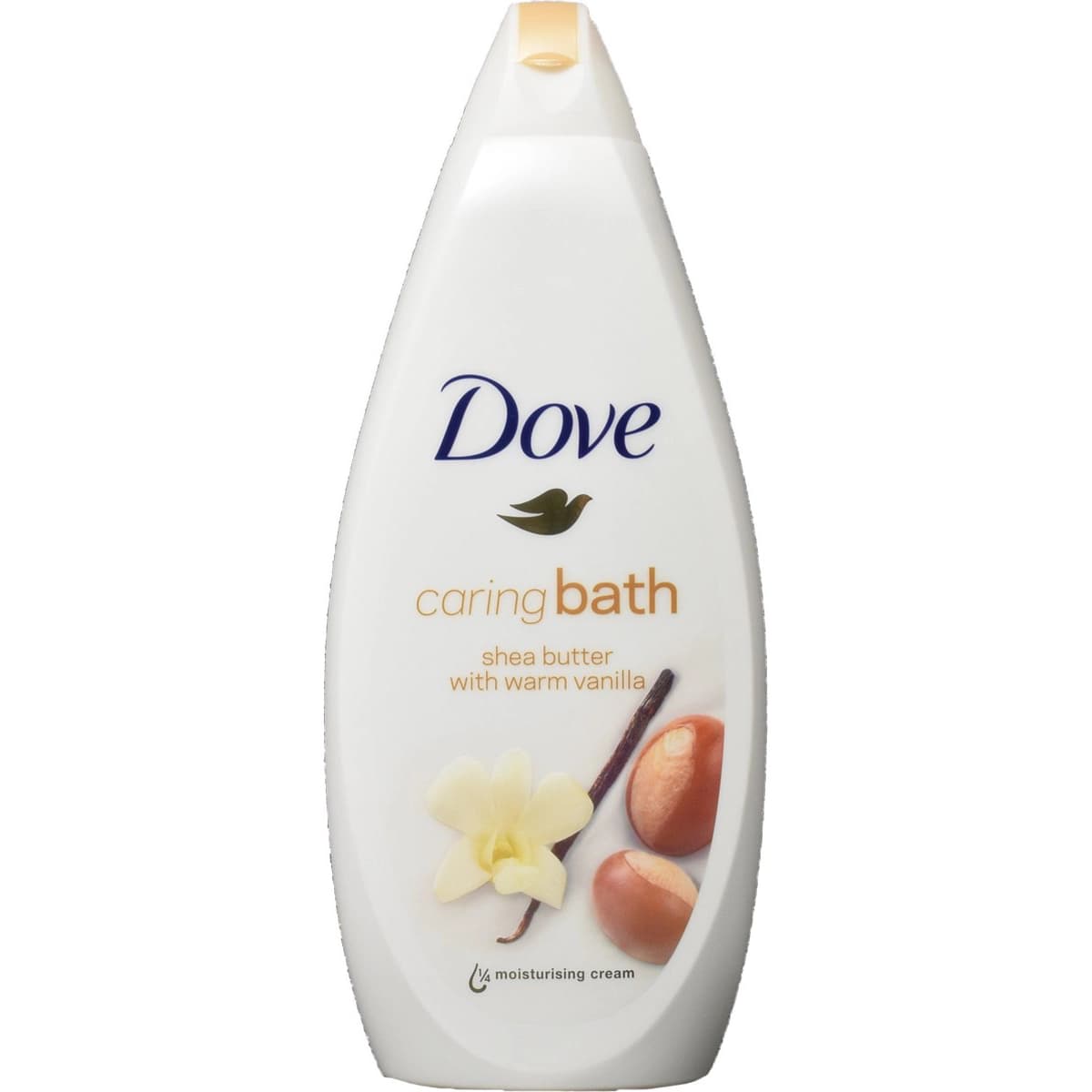 شامپو بدن داو حاوی شی باتر و وانیل گرم ۷۵۰ میل Dove Caring Bath Shea Butter with warm Vanilla — تصویر ۲