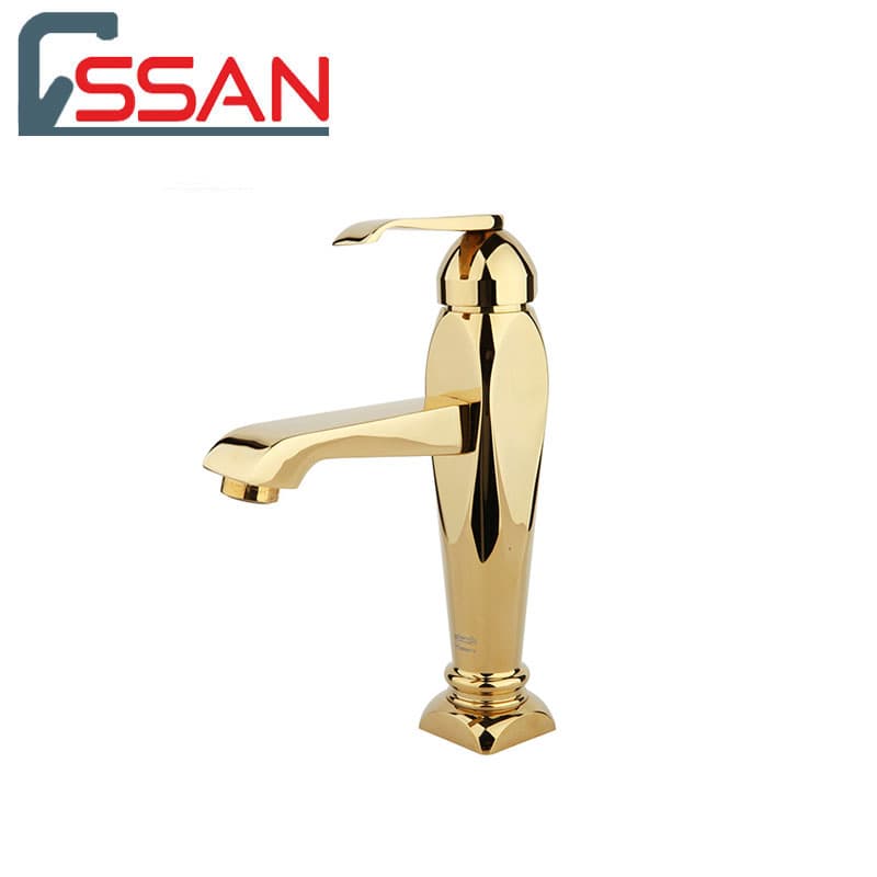 شیر روشویی مدل آلیس طلایی راسان