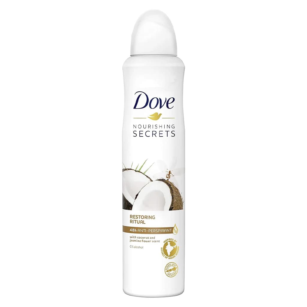 اسپری بدن داو نارگیل و گل یاس | Dove Coconut & Jasmine Flower Scent
