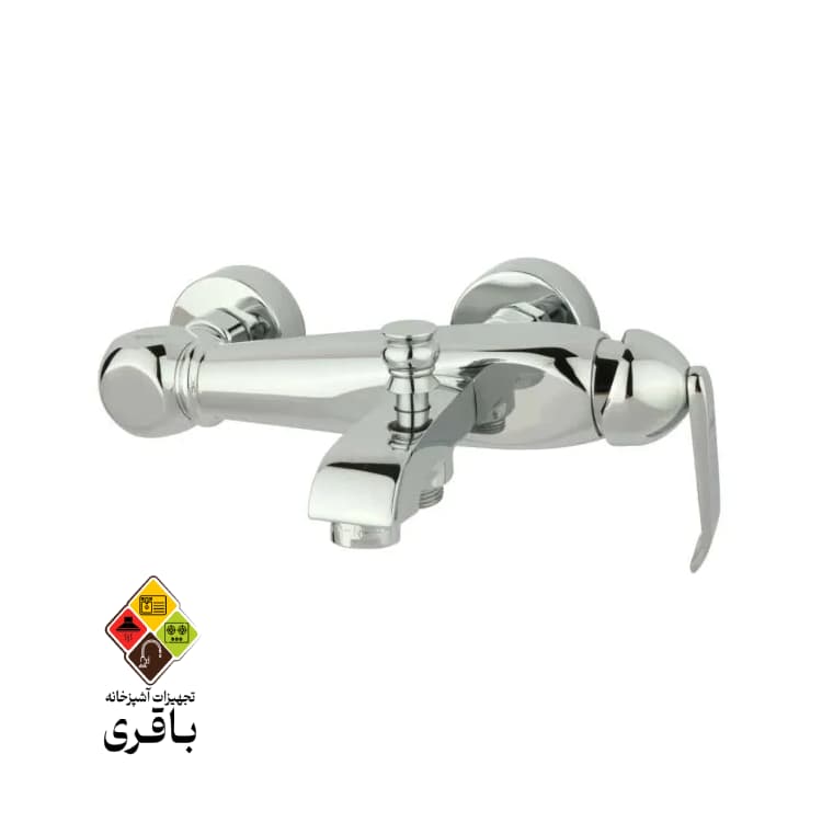 شیر حمام مدل آلیس کروم راسان — تصویر ۵