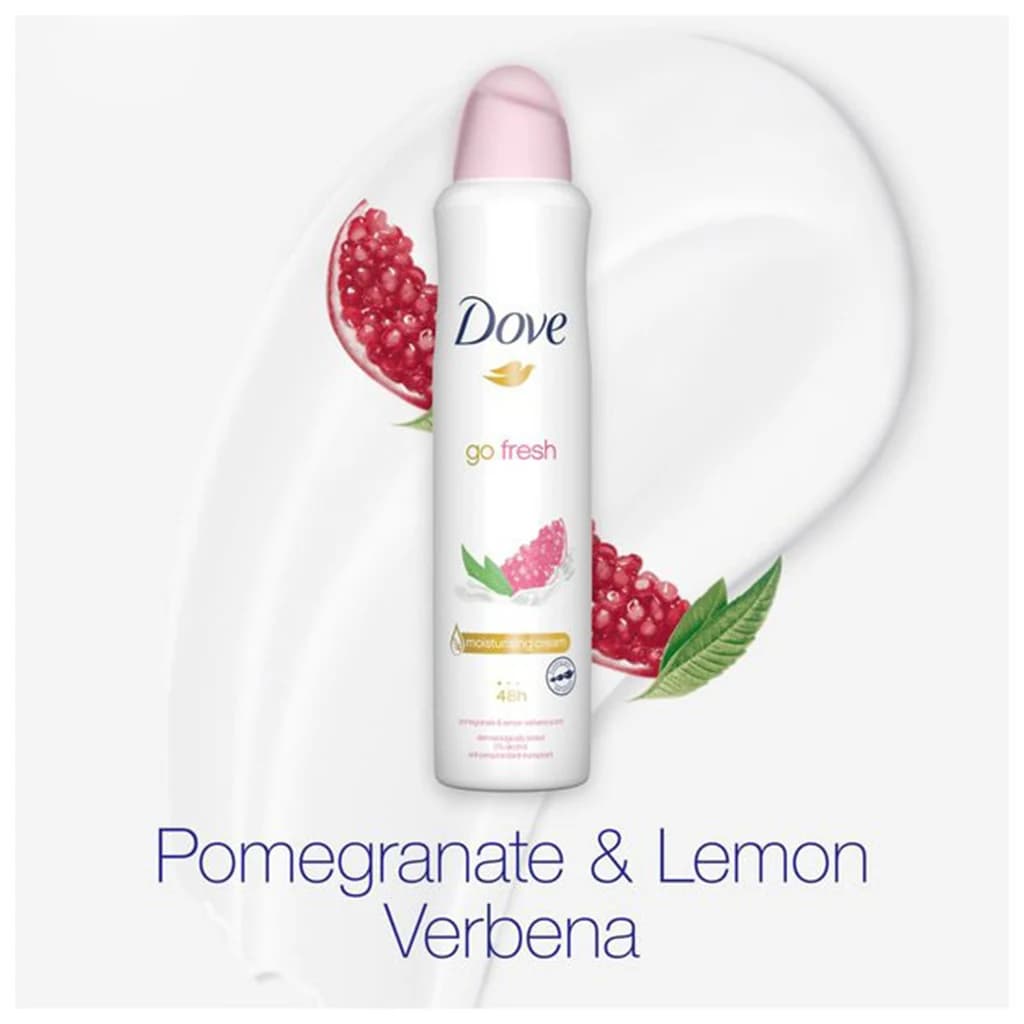 اسپری ضد تعریق داو با رایحه انار و لیمو وردنه | Dove Go Fresh Pomegranate & Lemon Verbena — تصویر ۳